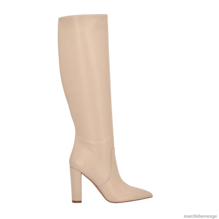 Marc Fisher Booties - giancarlo støvel med hæl kvinner beige skinn Marc Fisher D0BZ0166