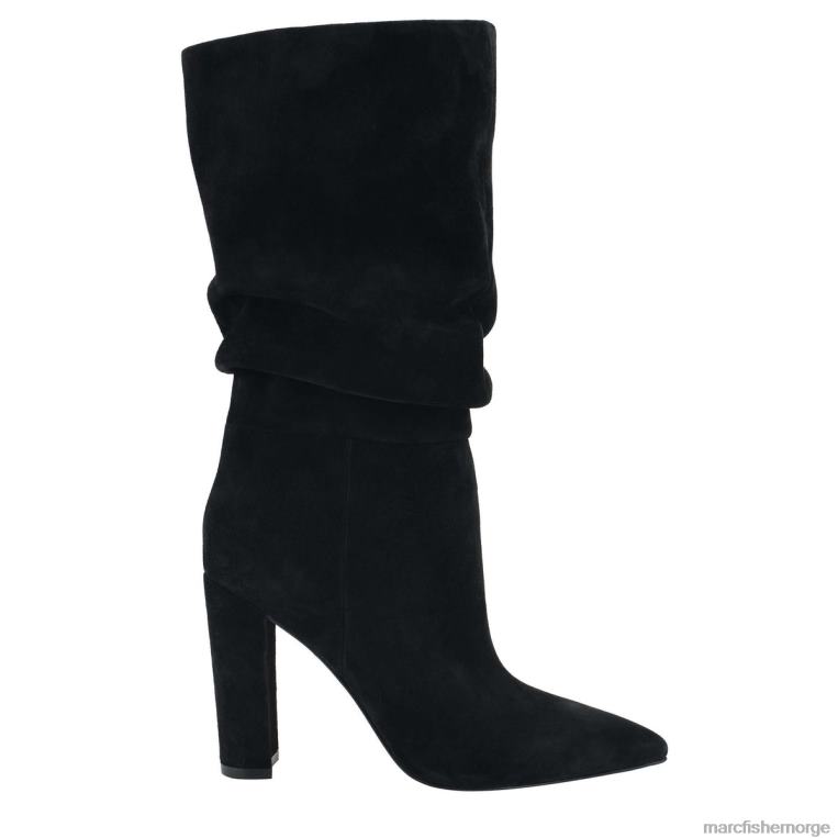 Marc Fisher Booties - gomer støvel med hæl kvinner svart semsket skinn Marc Fisher D0BZ0185