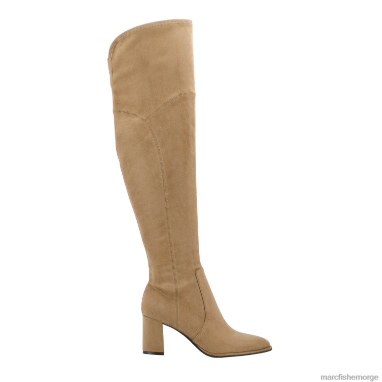 Marc Fisher Booties - luley over knestøvelen kvinner konjakk semsket skinn Marc Fisher D0BZ0173