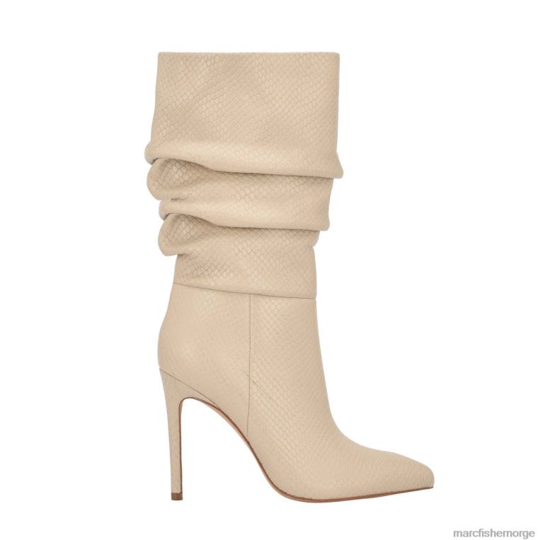 Marc Fisher Booties - romy støvel med hæl kvinner slangetrykk av elfenben Marc Fisher D0BZ0180