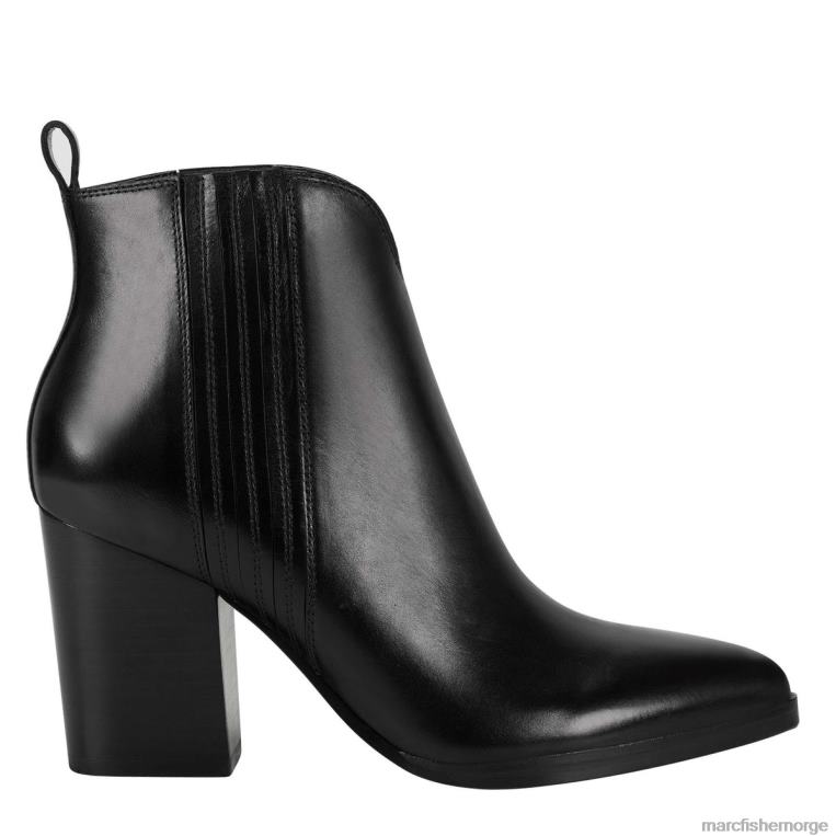 Marc Fisher Booties - annabel westernsko med hæl kvinner svart skinn Marc Fisher D0BZ0133