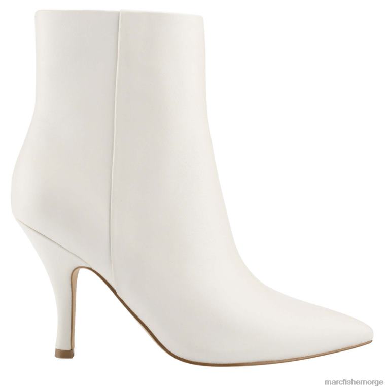 Marc Fisher Booties - bootie med fergus hæl kvinner elegant krem ​​skinn Marc Fisher D0BZ088