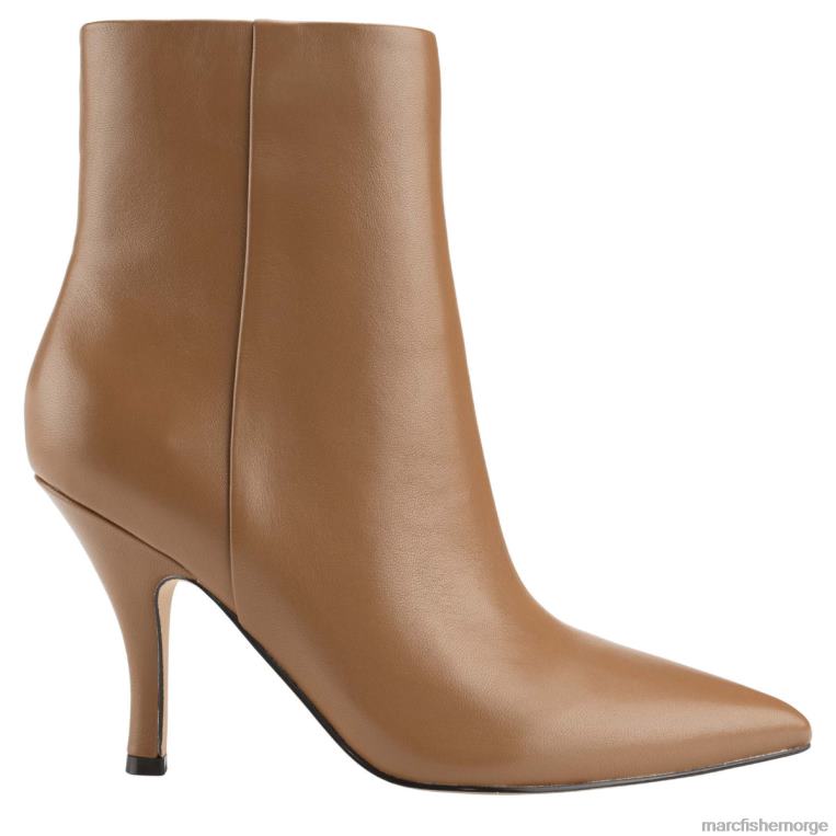 Marc Fisher Booties - bootie med fergus hæl kvinner mørkt naturlig skinn Marc Fisher D0BZ086