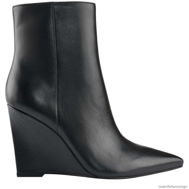 Marc Fisher Booties - dayna wedge bootie kvinner svart skinn Marc Fisher D0BZ081
