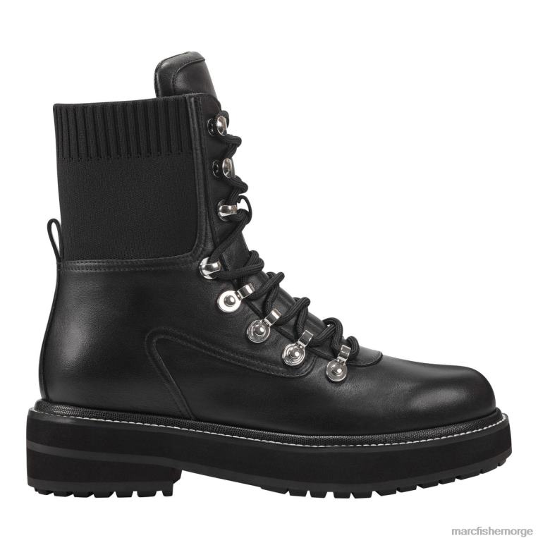 Marc Fisher Booties - elwa snøresko kvinner sort skinn multi Marc Fisher D0BZ024