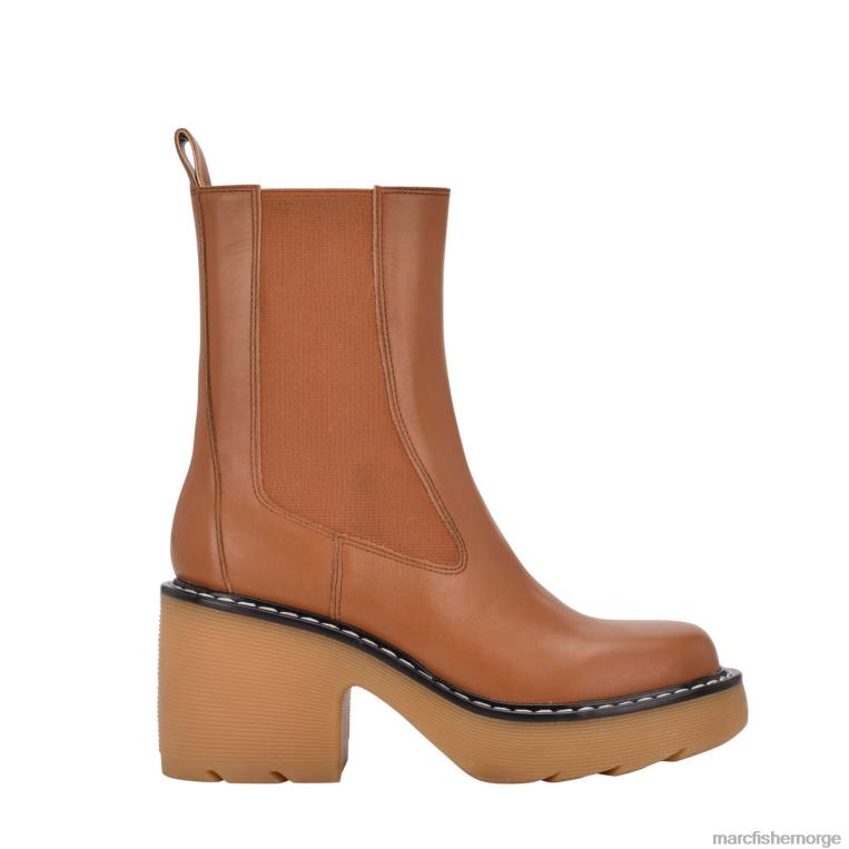 Marc Fisher Booties - fredy lug såle bootie kvinner mørkt naturskinn/natur Marc Fisher D0BZ0105