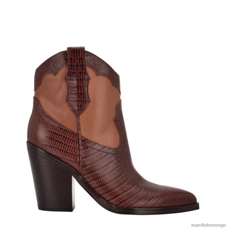 Marc Fisher Booties - gona westernsko kvinner mørkt brunt skinn Marc Fisher D0BZ0114