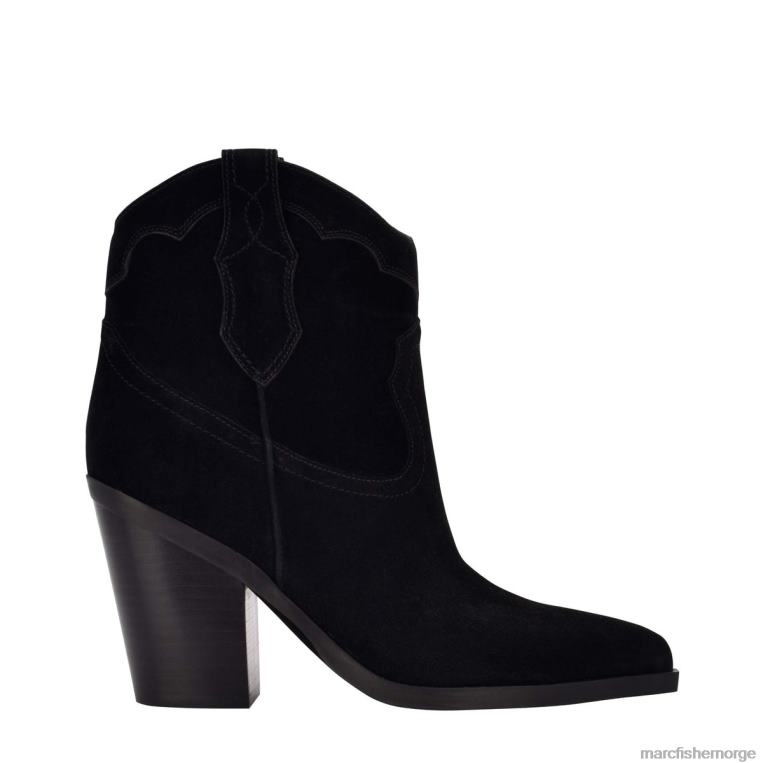 Marc Fisher Booties - gona westernsko kvinner svart semsket skinn Marc Fisher D0BZ0109