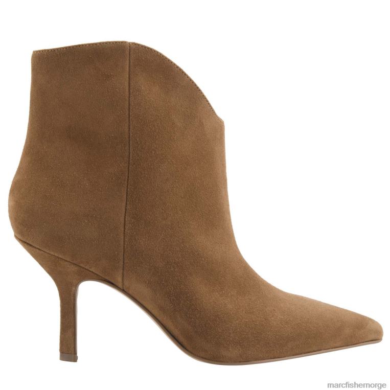 Marc Fisher Booties - haylian støvel med spiss tå kvinner konjakk semsket skinn Marc Fisher D0BZ070