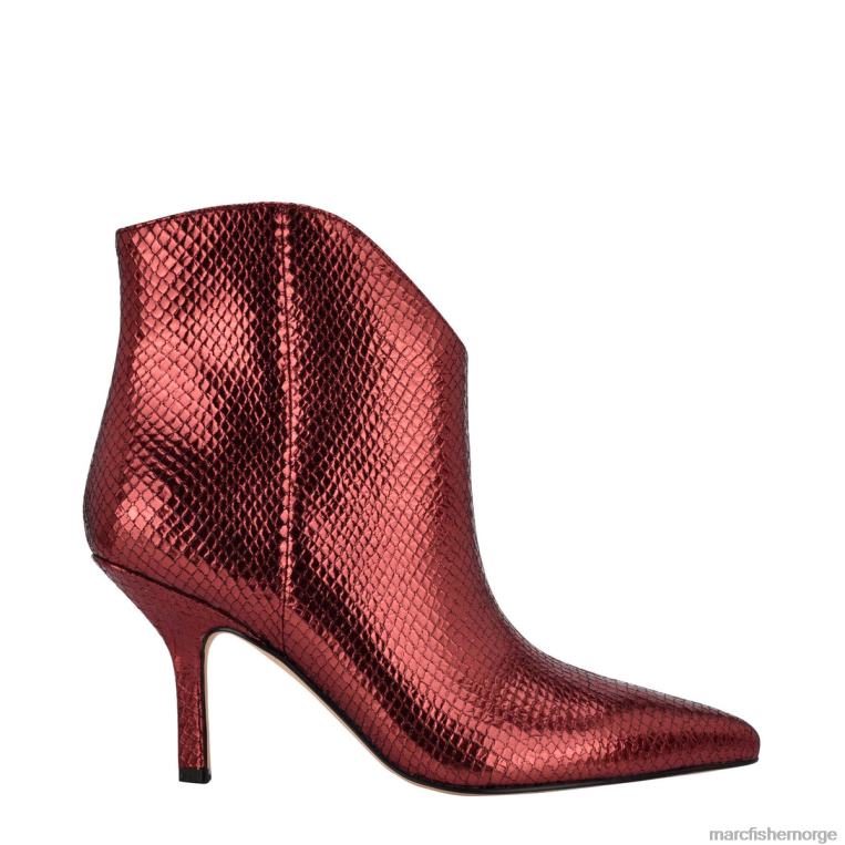 Marc Fisher Booties - haylian støvel med spiss tå kvinner rødt slangetrykk skinn Marc Fisher D0BZ087