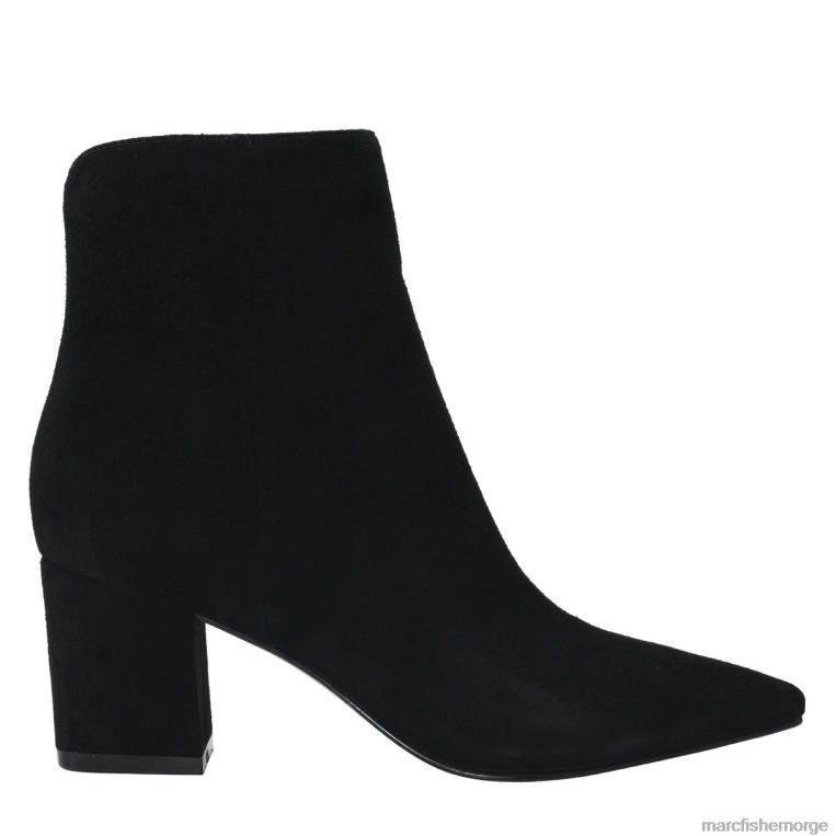 Marc Fisher Booties - jina støvlett med hæl kvinner svart semsket skinn Marc Fisher D0BZ0100