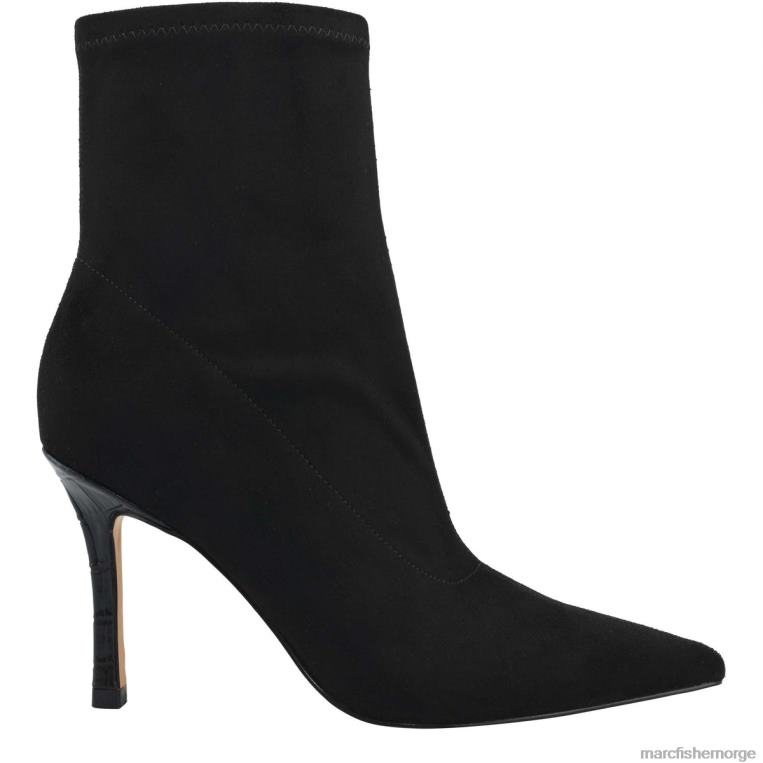 Marc Fisher Booties - kellen støvlett med hæl kvinner svart semsket skinn Marc Fisher D0BZ021