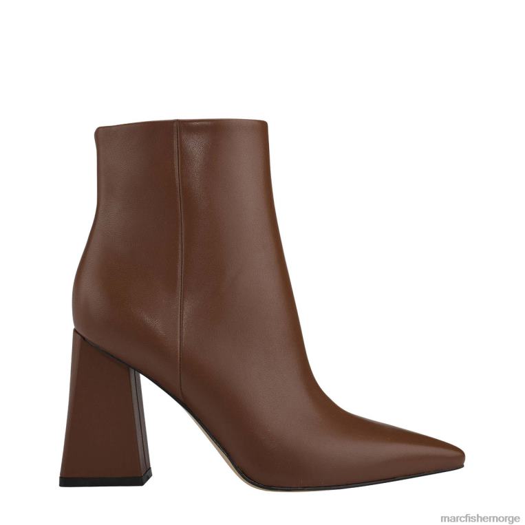 Marc Fisher Booties - kulika støvlett med hæl kvinner konjakkskinn Marc Fisher D0BZ073