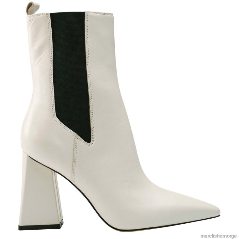Marc Fisher Booties - kylynn chelsea støvlett med hæl kvinner elegant krem ​​skinn Marc Fisher D0BZ0103
