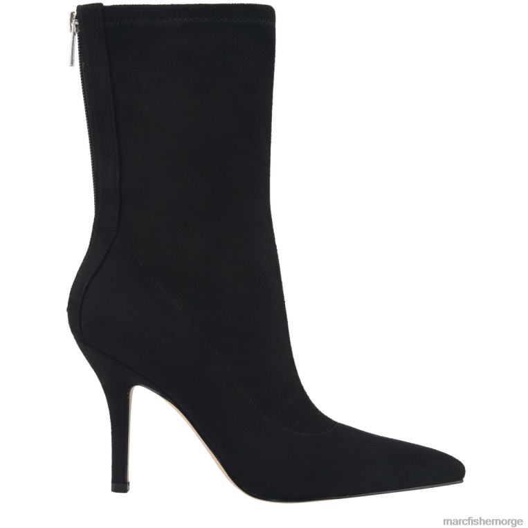 Marc Fisher Booties - luftig støvlett med hæl kvinner svart semsket skinn Marc Fisher D0BZ044