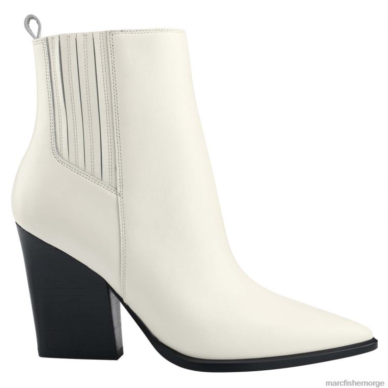 Marc Fisher Booties - mariel westernsko med hæl kvinner elegant krem ​​skinn Marc Fisher D0BZ048