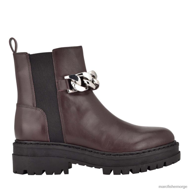 Marc Fisher Booties - parrie lugsole bootie kvinner burgunder skinn Marc Fisher D0BZ0131