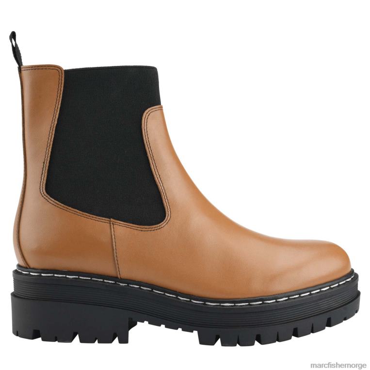 Marc Fisher Booties - patrick chelsea lugsole bootie kvinner middels naturlig skinn Marc Fisher D0BZ080
