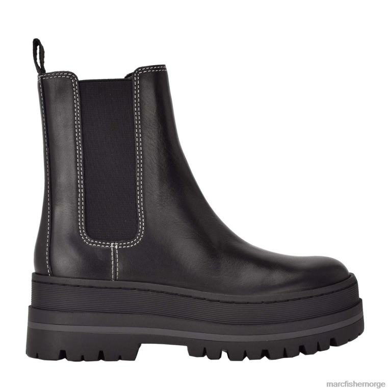 Marc Fisher Booties - pauline lugsole bootie kvinner svart skinn Marc Fisher D0BZ010
