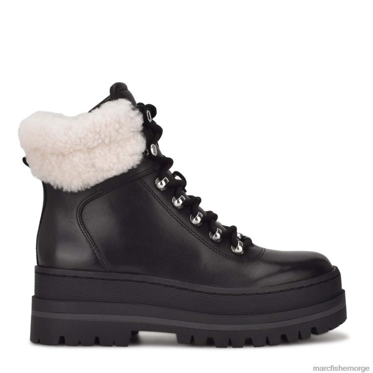 Marc Fisher Booties - pierson lug såle bootie kvinner svart skinn Marc Fisher D0BZ08