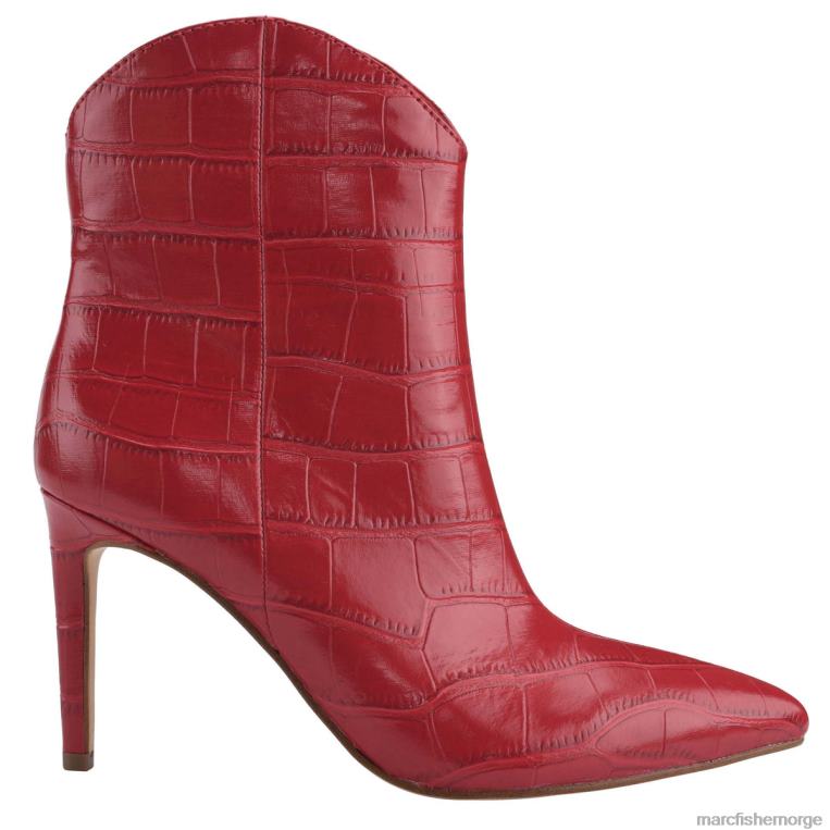 Marc Fisher Booties - revati støvlett med hæl kvinner rød kroko Marc Fisher D0BZ076