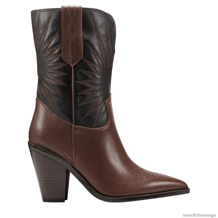Marc Fisher Booties - rogers westernsko kvinner mellombrunt skinn Marc Fisher D0BZ027