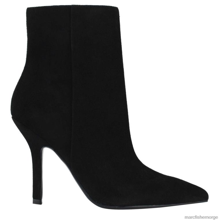 Marc Fisher Booties - semina hæl støvel kvinner svart semsket skinn Marc Fisher D0BZ059