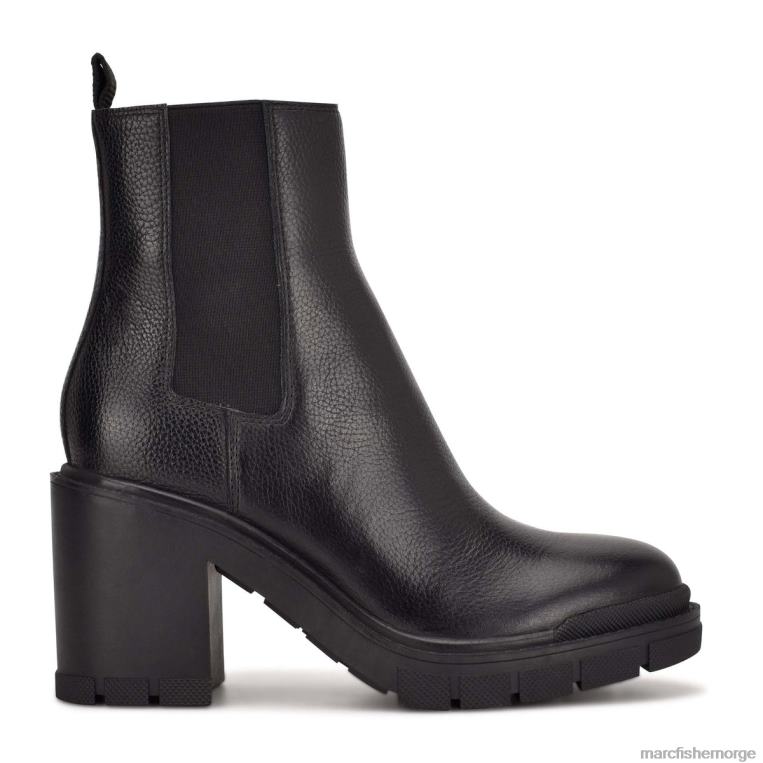 Marc Fisher Booties - vanlisa kampsko med hæl kvinner svart skinn Marc Fisher D0BZ012