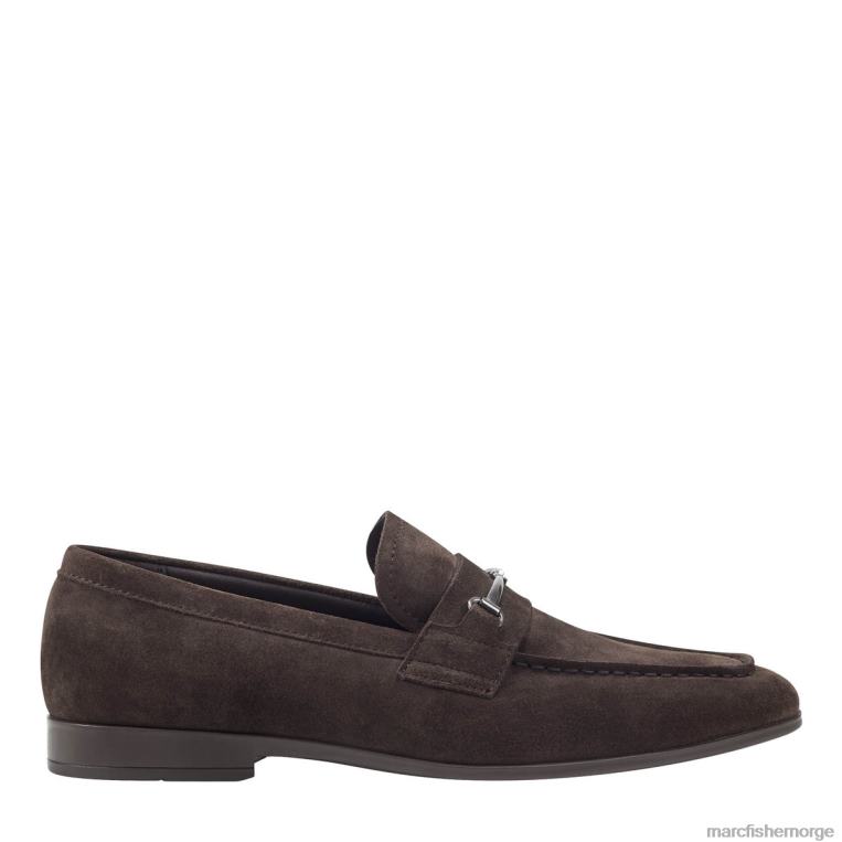 Marc Fisher Norge - norris kjole loafer menn mørk brun semsket skinn Marc Fisher D0BZ0724